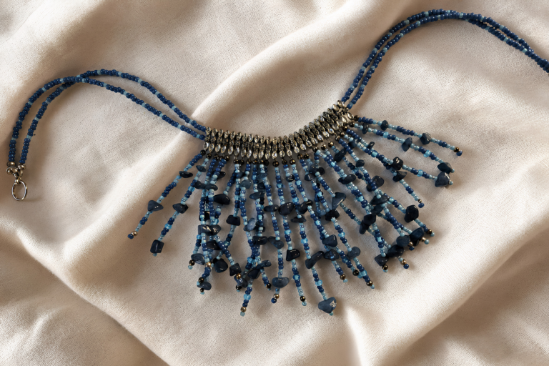 Turquoise Fringe Necklace